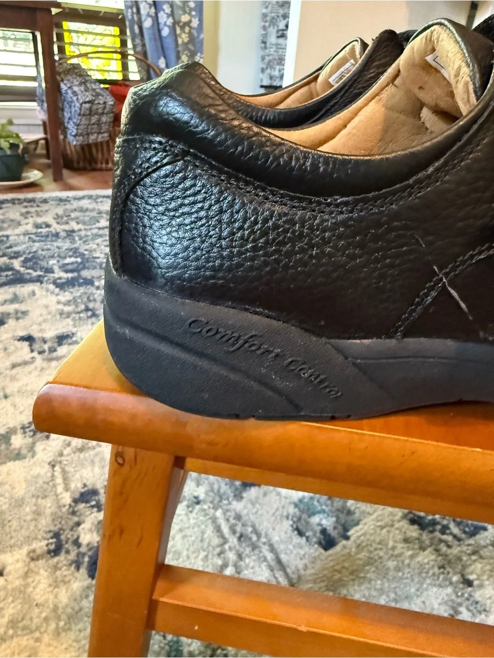 Men's Dr Comfort Diabetic shoes-  Black Leather Velcro Comfort size 13.5 XW